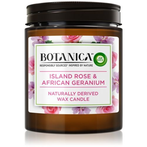 Air Wick Botanica Island Rose & African Geranium scented candle With The Scent Of Roses 205 g