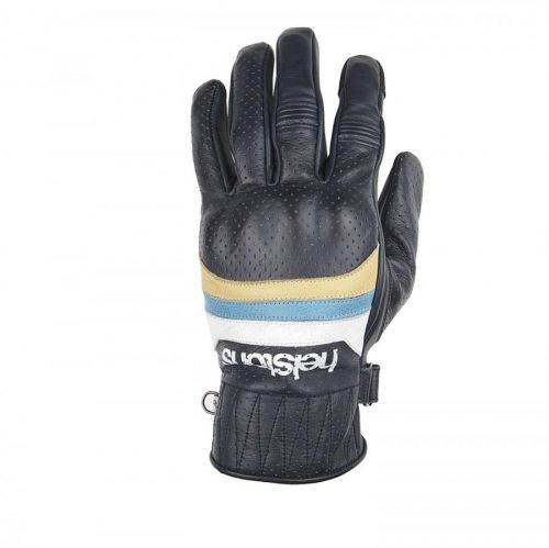 Helstons Mora Air Summer Leather Blue Beige White Gloves T8