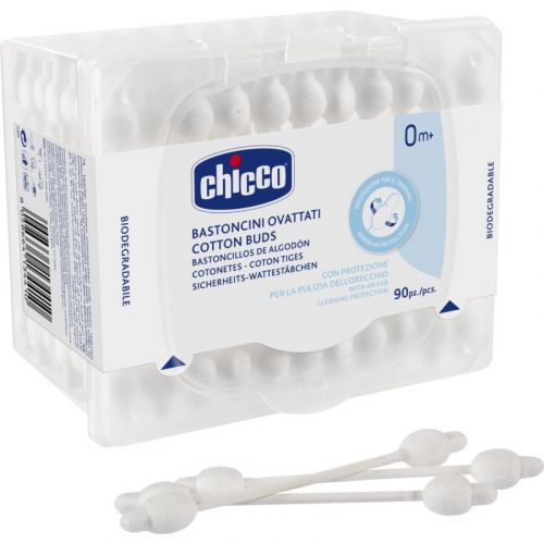 Chicco Hygiene cotton buds for Children from Birth 0m+ 90 pc