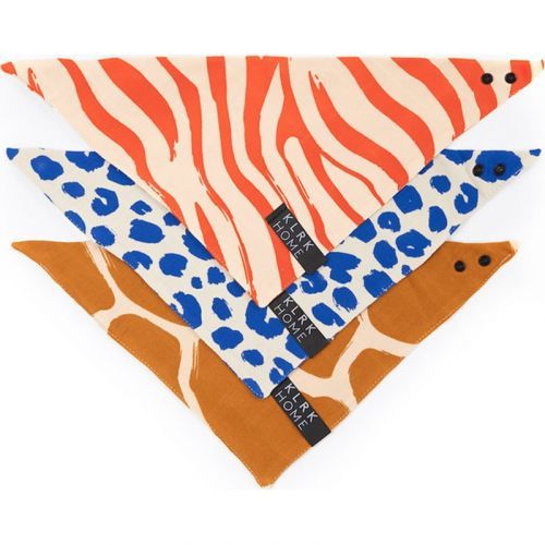 KLRK Home Wild Color Scarf Double-Sided  for Kids 28x28x40 cm 3 pc