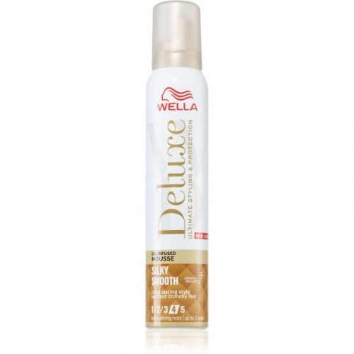 Wella Deluxe Silky Smooth Styling Mousse with Nourishing Effect 200 ml