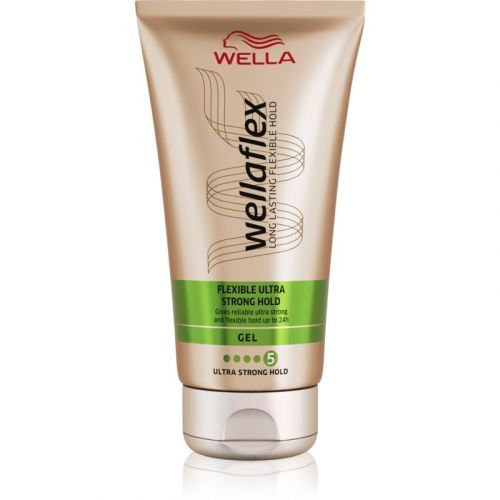Wella Wellaflex Flexible Ultra Strong Hair Styling Gel With Extra Strong Fixation 150 ml