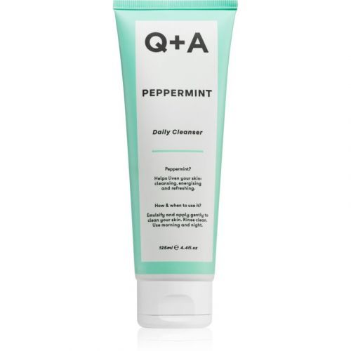 Q+A Peppermint Moisturizing Cleansing Gel With Peppermint 125 ml