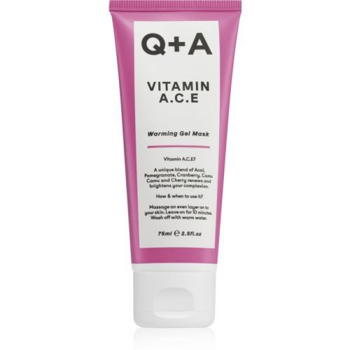 Q+A Activated Charcoal Soothing Gel Mask With Vitamins A, C, E 75 ml