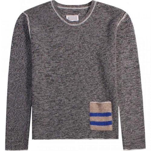 Maison Margiela Knitted Pocket Jumper Grey, GREY / SMALL