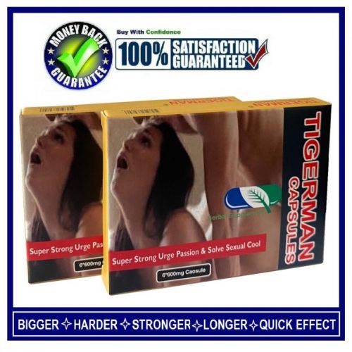 2BOXES OF TIGERMAN SEX CAPS/PILLS FOR MEN-HARDER,BIGGER&LONGER PLEASUR