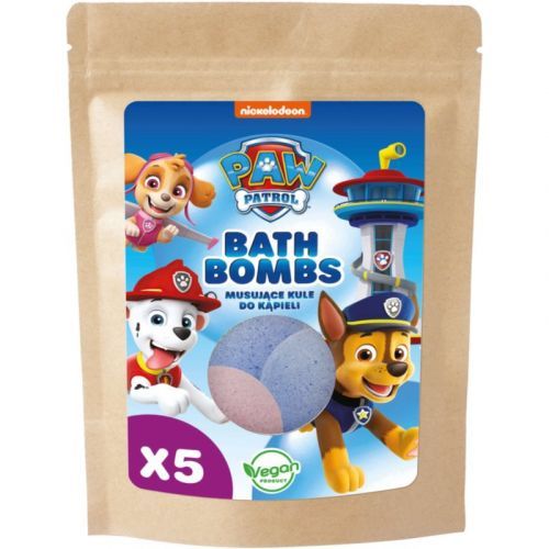 Nickelodeon Paw Patrol Bath Bomb Bath Bomb Mix for Kids Universal 5x50 g