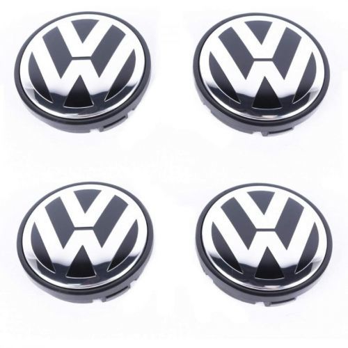 VW Car Wheel Centre Hub Caps 56mm 4 PCS For Jetta 1999-2009 Polo 2002-2015