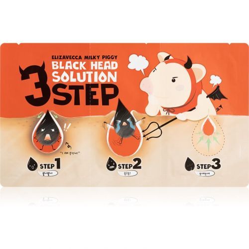 Elizavecca Milky Piggy 3 Step Black Head Solution Three-Phase Treatment for Blackheads