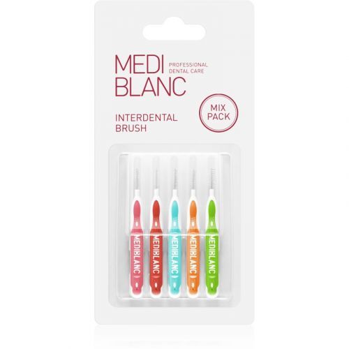 MEDIBLANC Interdental Brush I shape Interdental Brush 5 pcs Mix kit