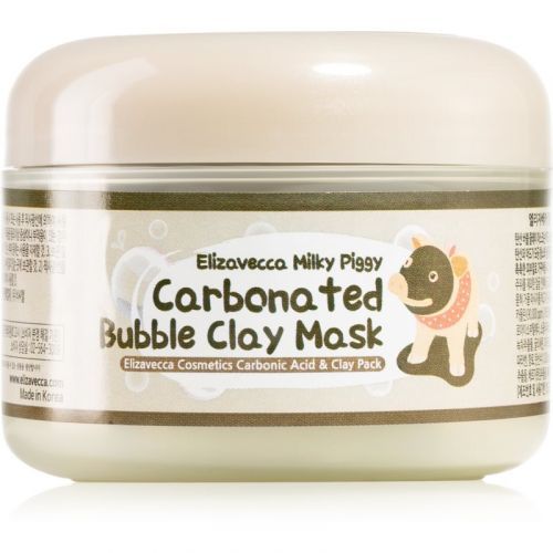 Elizavecca Milky Piggy Carbonated Bubble Clay Mask Deep-Cleansing Face Mask for Problematic Skin, Acne 100 g