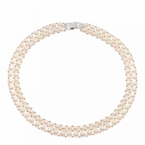 Pink Freshwater Pearl Necklace 3-4mm