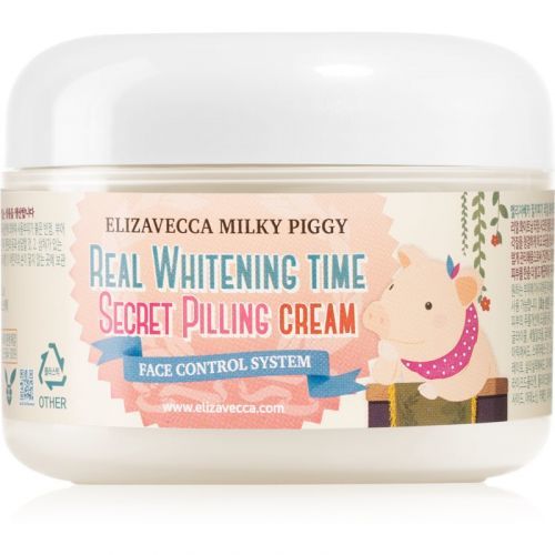 Elizavecca Milky Piggy Real Whitening Time Secret Pilling Cream Moisturizing Softening Cream with Exfoliating Effect 100 ml