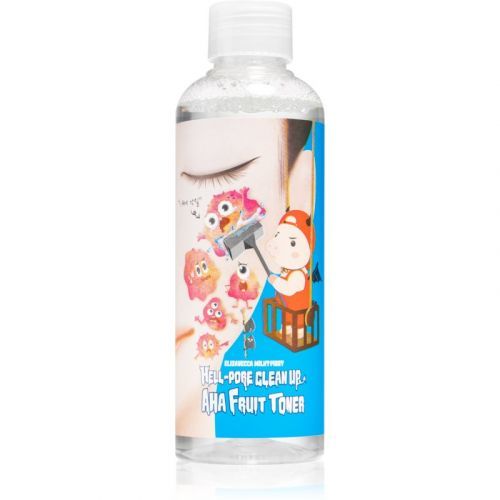 Elizavecca Milky Piggy Hell-Pore Clean Up AHA Fruit Toner Toner Reducing Enlarged Pores with Exfoliating Effect 200 ml
