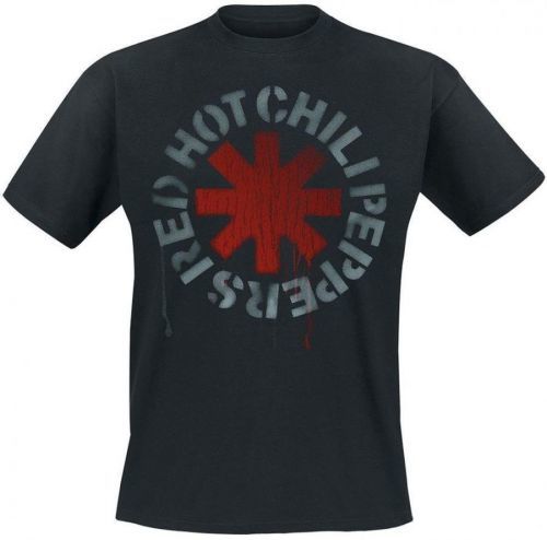 Red Hot Chili Peppers T-Shirt Stencil Black S