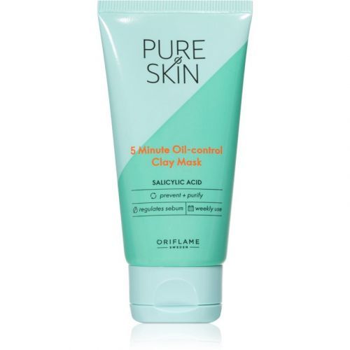 Oriflame Pure Skin Cleansing Clay Face Mask to Treat Skin Imperfections 50 ml